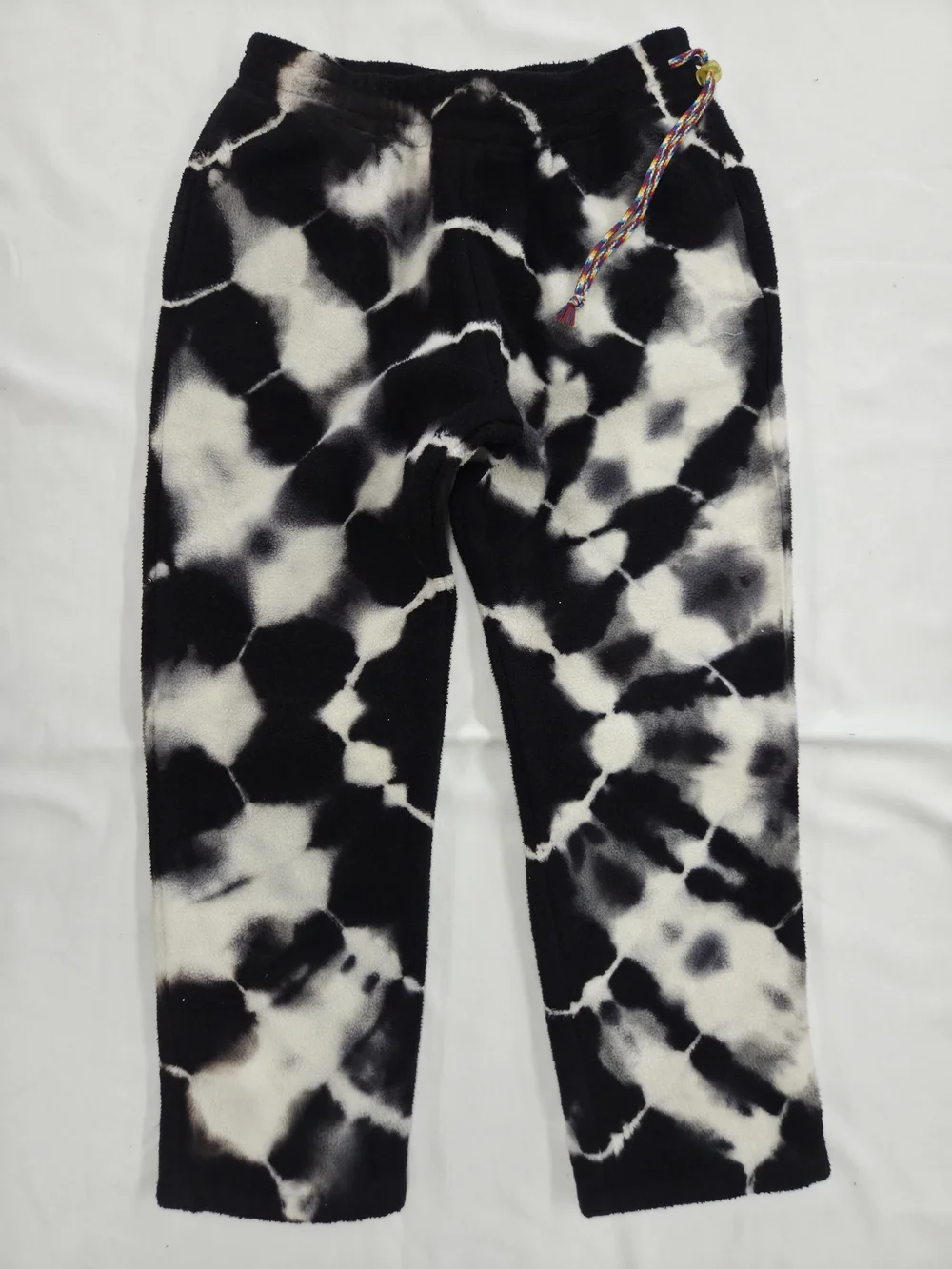 The Elder Statesman Black & White Tie-Dye Sweatpants